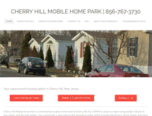 Tablet Screenshot of cherryhillmobilehomepark.com